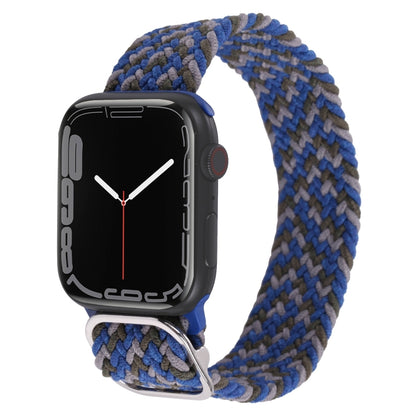 Nylon Braid Strap Watchband For Apple Watch Series, 7 41mm / 6&SE&5&4 40mm / 3&2&1 38mm
