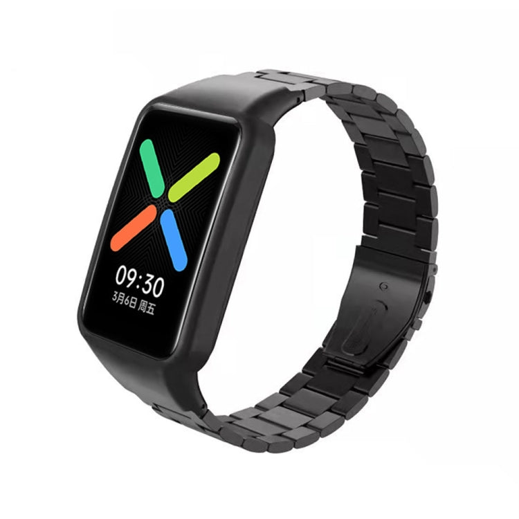 Stainless Steel Three-bead Strap Watchband, For OPPO Watch Free NFC