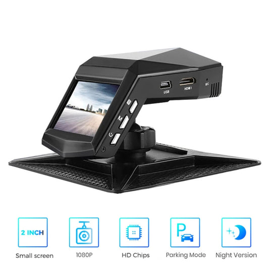 2 inch HD Single Lens 1080P No Light Night Vision Hidden Driving Recorder with Aromatherapy, Without