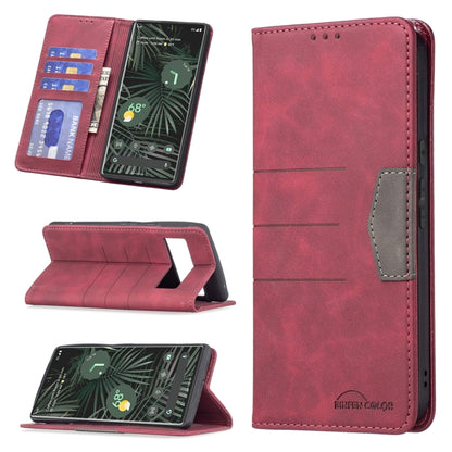 Magnetic Splicing Leather Phone Case, For Google Pixel 6 Pro, For Google Pixel 6, For Xiaomi Redmi 9A, For Xiaomi Redmi 9C, For Xiaomi Redmi 9, For Xiaomi Redmi 10, For Xiaomi Redmi Note 9 / 10X 4G, For Xiaomi Redmi Note 11 5G                          ...