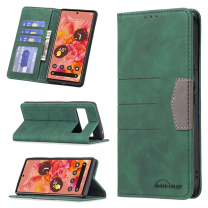 Magnetic Splicing Leather Phone Case, For Google Pixel 6 Pro, For Google Pixel 6, For Xiaomi Redmi 9A, For Xiaomi Redmi 9C, For Xiaomi Redmi 9, For Xiaomi Redmi 10, For Xiaomi Redmi Note 9 / 10X 4G, For Xiaomi Redmi Note 11 5G                          ...