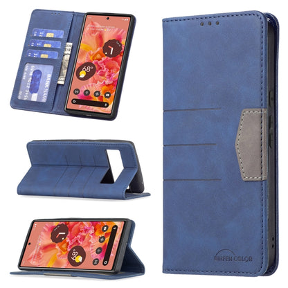 Magnetic Splicing Leather Phone Case, For Google Pixel 6 Pro, For Google Pixel 6, For Xiaomi Redmi 9A, For Xiaomi Redmi 9C, For Xiaomi Redmi 9, For Xiaomi Redmi 10, For Xiaomi Redmi Note 9 / 10X 4G, For Xiaomi Redmi Note 11 5G                          ...