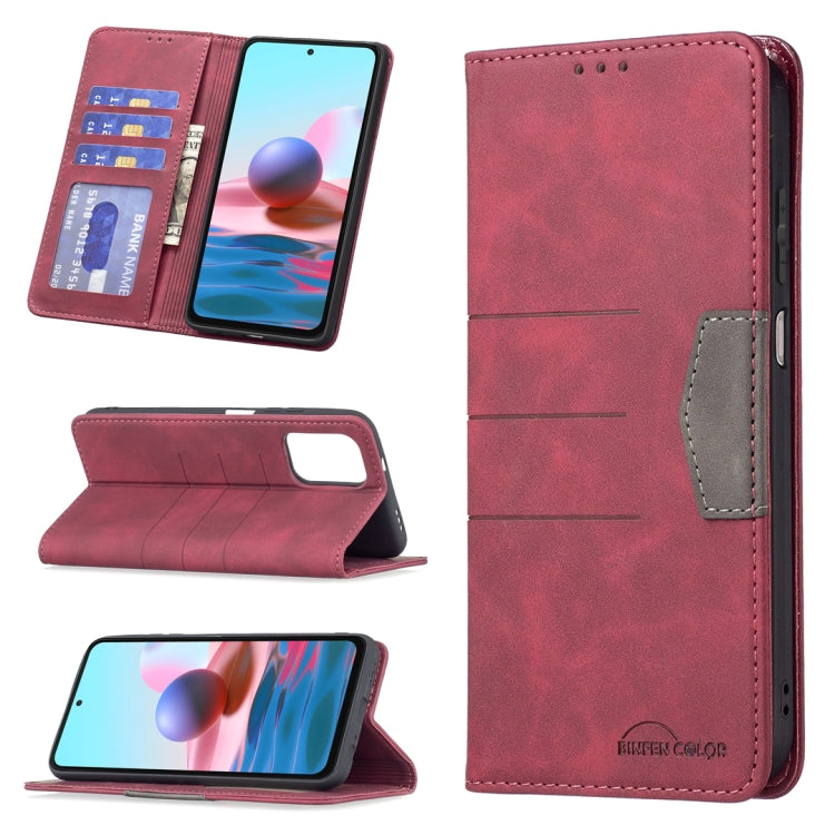 Magnetic Splicing Leather Phone Case, For Google Pixel 6 Pro, For Google Pixel 6, For Xiaomi Redmi 9A, For Xiaomi Redmi 9C, For Xiaomi Redmi 9, For Xiaomi Redmi 10, For Xiaomi Redmi Note 9 / 10X 4G, For Xiaomi Redmi Note 11 5G                          ...