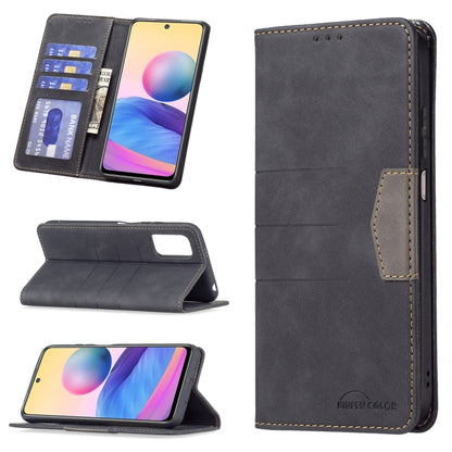 Magnetic Splicing Leather Phone Case, For Google Pixel 6 Pro, For Google Pixel 6, For Xiaomi Redmi 9A, For Xiaomi Redmi 9C, For Xiaomi Redmi 9, For Xiaomi Redmi 10, For Xiaomi Redmi Note 9 / 10X 4G, For Xiaomi Redmi Note 11 5G                          ...