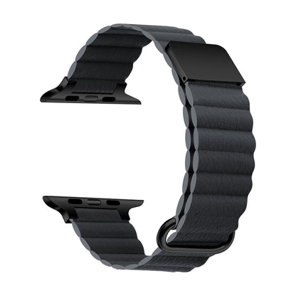 Magnetic Leather Strap Watchband For Apple Watch Series, 7 41mm / 6&SE&5&4 40mm / 3&2&1 38mm, 7 45mm / 6&SE&5&4 44mm / 3&2&1 42mm