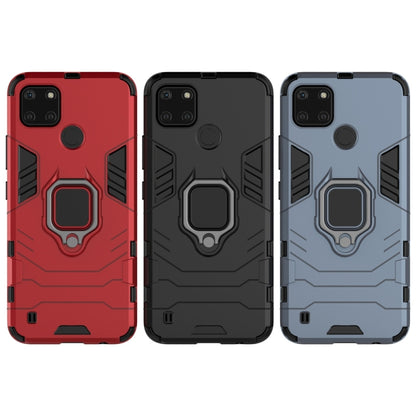 Shockproof PC + TPU Protective Case with Magnetic Ring Holder, For OPPO Realme C21Y