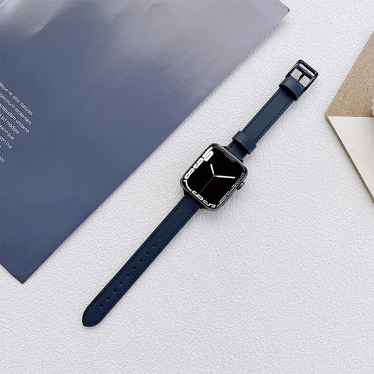 Bracelet en cuir pour Apple Watch Series 7 (41 mm), 6, SE, 5 et 4 (40 mm), 3, 2 et 1 (38 mm) et 7 (45 mm), 6, SE, 5 et 4 (44 mm) et 3, 2 et 1 (42 mm).