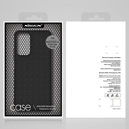 NILLKIN 3D Textured Nylon Fiber TPU Phone Case, For Xiaomi Redmi Note 11 / Poco M4 Pro 5G