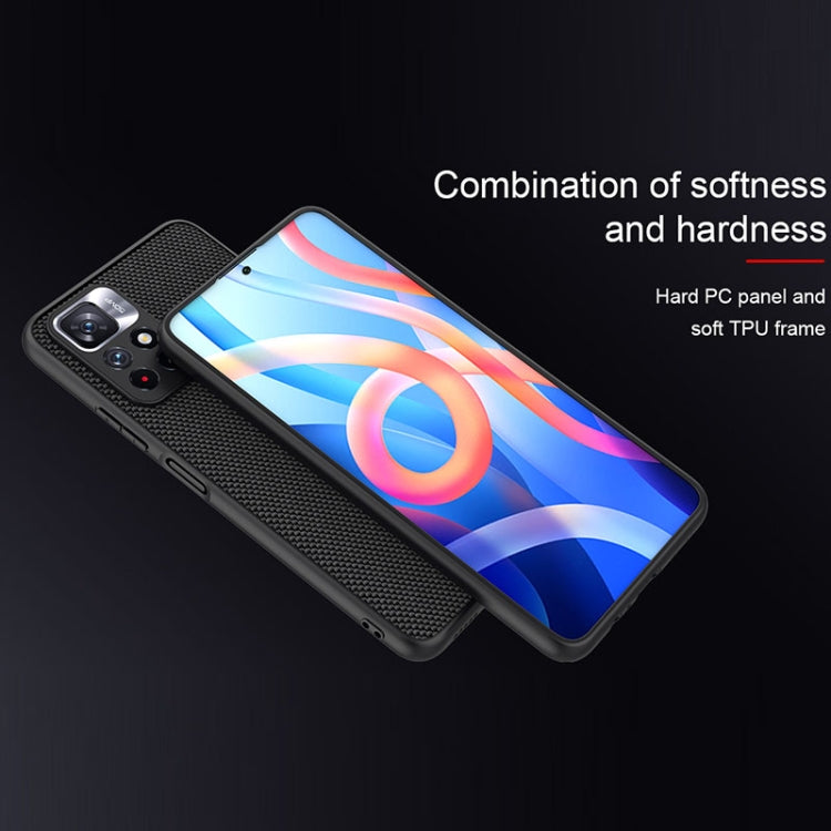 NILLKIN 3D Textured Nylon Fiber TPU Phone Case, For Xiaomi Redmi Note 11 / Poco M4 Pro 5G