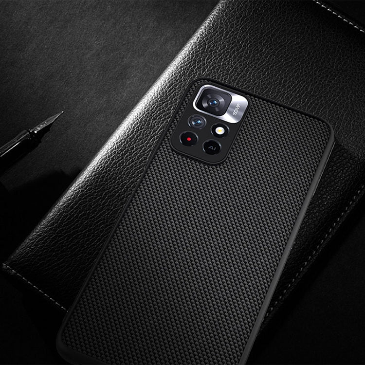 NILLKIN 3D Textured Nylon Fiber TPU Phone Case, For Xiaomi Redmi Note 11 / Poco M4 Pro 5G