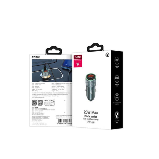 Chargeur de voiture à charge rapide TOTUDESIGN DCCPD-10 série Blade 20W