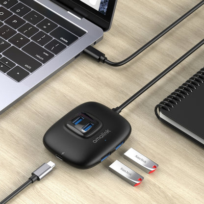 amalink UC310 Type-C / USB-C to 4 Ports USB Multi-function HUB, UC310
