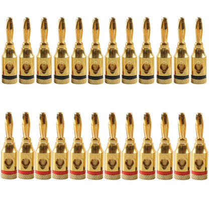 Car Gold-plated Red and Black 4mm Banana Head Audio Plug, A6520 12 in 1, A6521 24 in 1, A6522 32 in 1