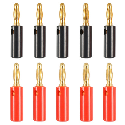 Car Red and Black Cover Gold-plated 4mm Banana Head Audio Plug, A6545 10 in 1, A6546 20 in 1, A6549 40 in 1