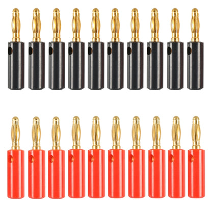 Car Red and Black Cover Gold-plated 4mm Banana Head Audio Plug, A6545 10 in 1, A6546 20 in 1, A6549 40 in 1