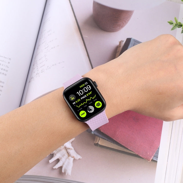 Black Buckle Silicone Watchband For Apple Watch Series, 7 41mm / 6&SE&5&4 40mm / 3&2&1 38mm, 7 45mm / 6&SE&5&4 44mm / 3&2&1 42mm