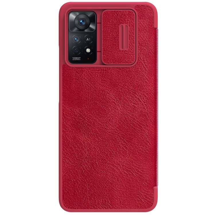 For Xiaomi Redmi Note 11 Pro Global / 11 Pro 5G Global / 11 Pro+ 5G India / 11E Pro 5G NILLKIN QIN Series Pro Crazy Horse Texture Leather Case(Black), For Xiaomi Redmi Note 11 Pro Global / 11 Pro 5G Global