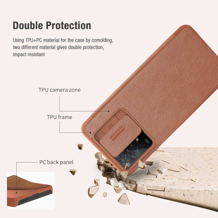 For Xiaomi Redmi Note 11 Pro Global / 11 Pro 5G Global / 11 Pro+ 5G India / 11E Pro 5G NILLKIN QIN Series Pro Crazy Horse Texture Leather Case(Black), For Xiaomi Redmi Note 11 Pro Global / 11 Pro 5G Global