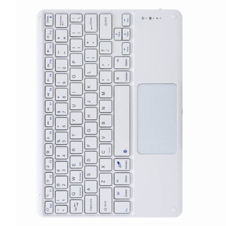 H-097C Touch Bluetooth Keyboard Leather Case with Rear Three-fold Holder, For iPad 9.7 2018 & 2017, For iPad Pro 11 inch 2021 & 2020 & 2018 / Air 2020 10.9