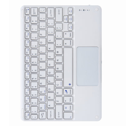 H-097C Touch Bluetooth Keyboard Leather Case with Rear Three-fold Holder, For iPad 9.7 2018 & 2017, For iPad Pro 11 inch 2021 & 2020 & 2018 / Air 2020 10.9