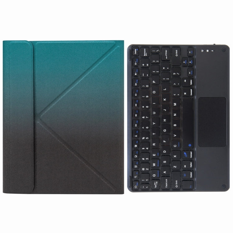 H-097C Touch Bluetooth Keyboard Leather Case with Rear Three-fold Holder, For iPad 9.7 2018 & 2017, For iPad Pro 11 inch 2021 & 2020 & 2018 / Air 2020 10.9