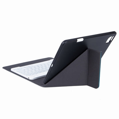 H-102 Bluetooth Keyboard Leather Case with Rear Three-fold Holder, For iPad 10.2 2020 & 2019 / Pro 10.5 inch, For iPad 9.7 2018 & 2017, For iPad Pro 11 inch 2021 & 2020 & 2018 / Air 2020 10.9