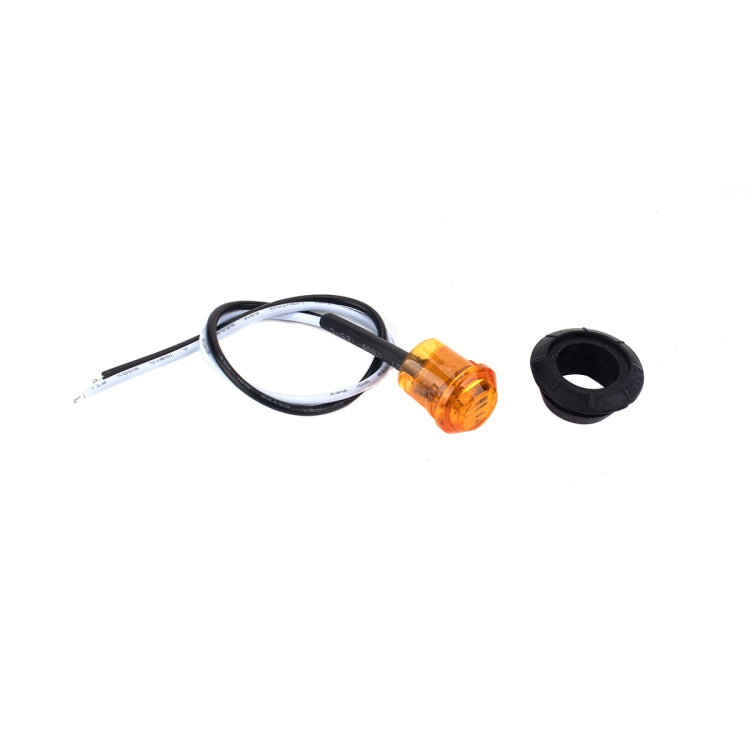10 in 1 Truck Trailer LED Round Side Marker Lamp, A5011 Amber Light