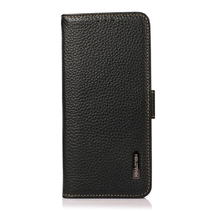 KHAZNEH Side-Magnetic Litchi Genuine Leather RFID Case, For OPPO A16, For OPPO A54 4G, For OPPO A55 5G, For OPPO A55s 5G JP Version, For OPPO A93 5G, For OPPO F19 Pro, For OPPO F19 Pro+ 5G / Reno5 Z / A94 5G, For OPPO F19                               ...