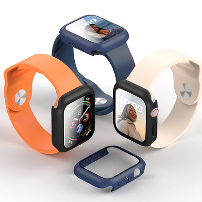 ROCK Étui 2-en-1 cadre PC + protecteur d'écran en verre trempé, pour Apple Watch Series 9 / 8 / 7 41mm, pour Apple Watch Series 9 / 8 / 7 45mm