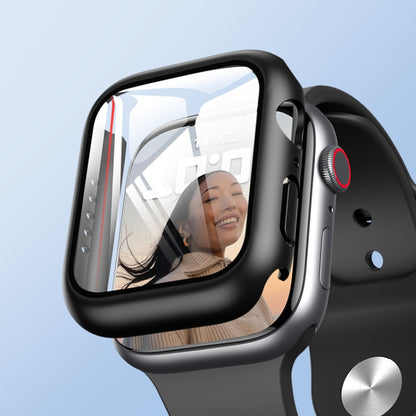 ROCK Étui 2-en-1 cadre PC + protecteur d'écran en verre trempé, pour Apple Watch Series 9 / 8 / 7 41mm, pour Apple Watch Series 9 / 8 / 7 45mm