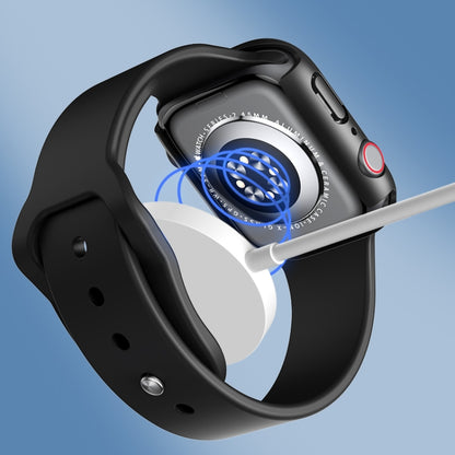 ROCK Étui 2-en-1 cadre PC + protecteur d'écran en verre trempé, pour Apple Watch Series 9 / 8 / 7 41mm, pour Apple Watch Series 9 / 8 / 7 45mm