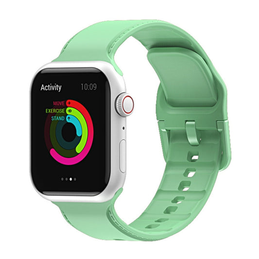 Silicone Watchband For Apple Watch Series, 7 41mm / 6&SE&5&4 40mm / 3&2&1 38mm, 7 45mm / 6&SE&5&4 44mm / 3&2&1 42mm