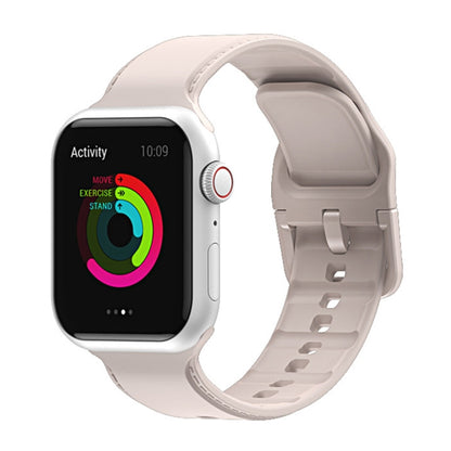 Silicone Watchband For Apple Watch Series, 7 41mm / 6&SE&5&4 40mm / 3&2&1 38mm, 7 45mm / 6&SE&5&4 44mm / 3&2&1 42mm