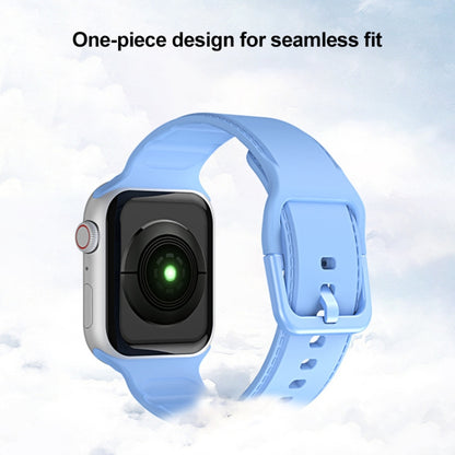 Silicone Watchband For Apple Watch Series, 7 45mm / 6&SE&5&4 44mm / 3&2&1 42mm