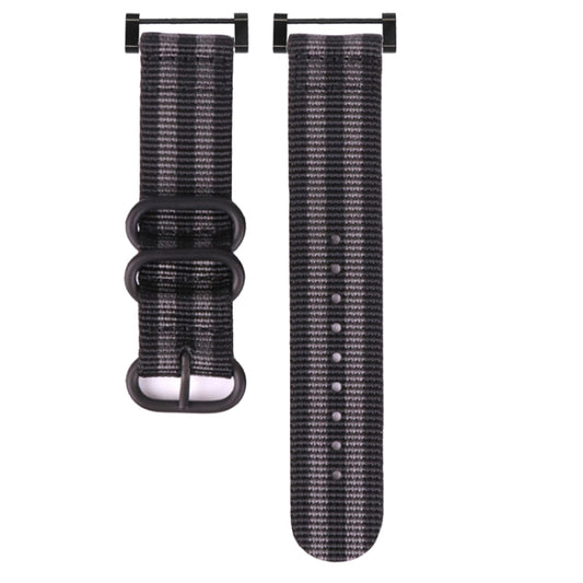 Three-ring Steel Buckle Nylon Watchband, For Suunto CORE, For Suunto 7