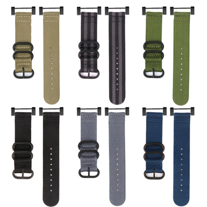 Three-ring Steel Buckle Nylon Watchband, For Suunto CORE, For Suunto 7