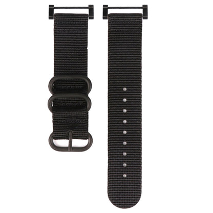 Three-ring Steel Buckle Nylon Watchband, For Suunto CORE, For Suunto 7