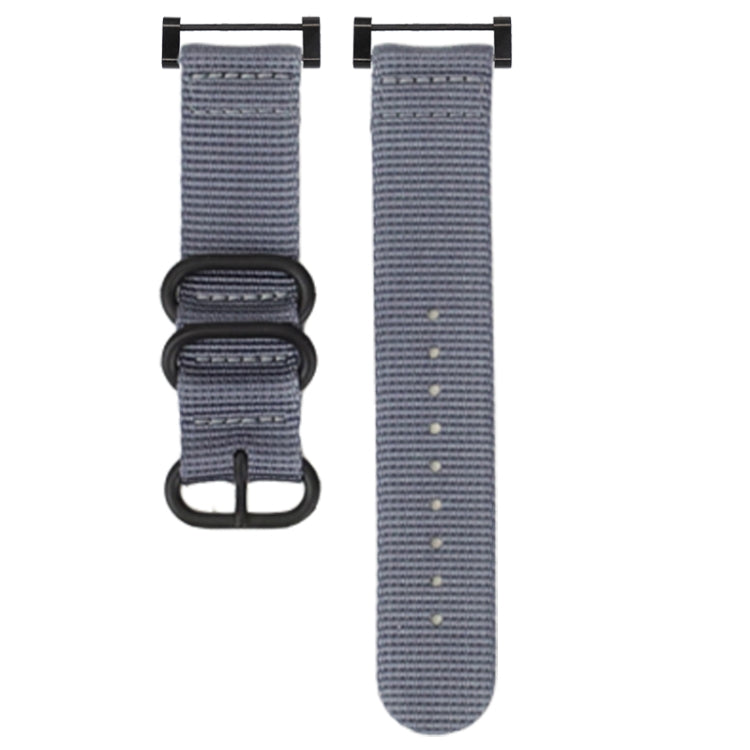 Three-ring Steel Buckle Nylon Watchband, For Suunto CORE, For Suunto 7
