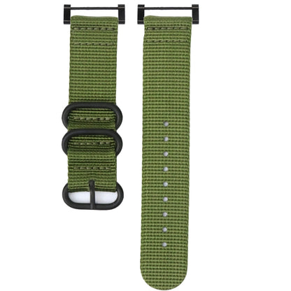 Three-ring Steel Buckle Nylon Watchband, For Suunto CORE, For Suunto 7