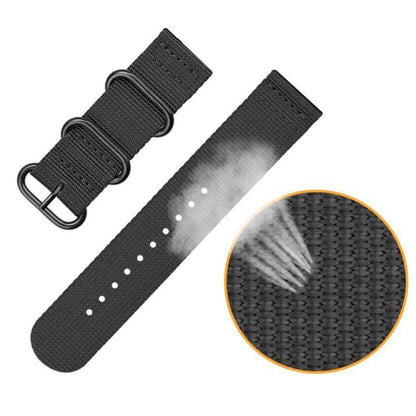Three-ring Steel Buckle Nylon Watchband, For Suunto CORE, For Suunto 7