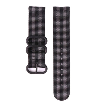 Three-ring Steel Buckle Nylon Watchband, For Suunto CORE, For Suunto 7