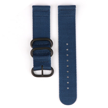 Three-ring Steel Buckle Nylon Watchband, For Suunto CORE, For Suunto 7