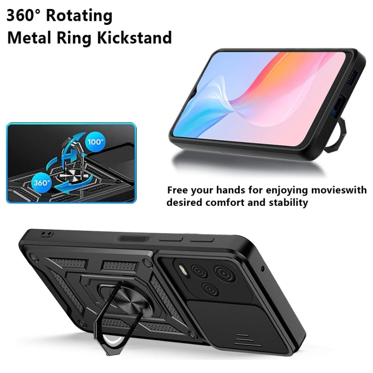 Sliding Camera Cover TPU+PC Phone Case, For OPPO Realme 8i, For OPPO Realme C21Y, For vivo Y21s, For Samsung Galaxy A03 5G 164mm, For Samsung Galaxy A13 4G