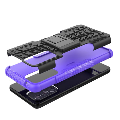 Tire Texture TPU + PC Phone Case with Holder, For Samsung Galaxy A53 5G