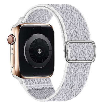 Bracelet en nylon texturé en W pour Apple Watch Series 7 41 mm / 6&SE&5&4 40 mm / 3&2&1 38 mm, 7 45 mm / 6&SE&5&4 44 mm / 3&2&1 42 mm