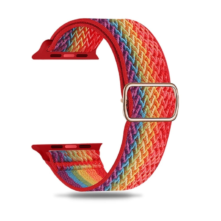 Bracelet en nylon texturé en W pour Apple Watch Series 7 41 mm / 6&SE&5&4 40 mm / 3&2&1 38 mm, 7 45 mm / 6&SE&5&4 44 mm / 3&2&1 42 mm