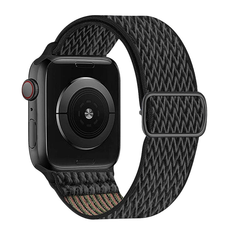 Bracelet en nylon texturé en W pour Apple Watch Series 7 41 mm / 6&SE&5&4 40 mm / 3&2&1 38 mm, 7 45 mm / 6&SE&5&4 44 mm / 3&2&1 42 mm