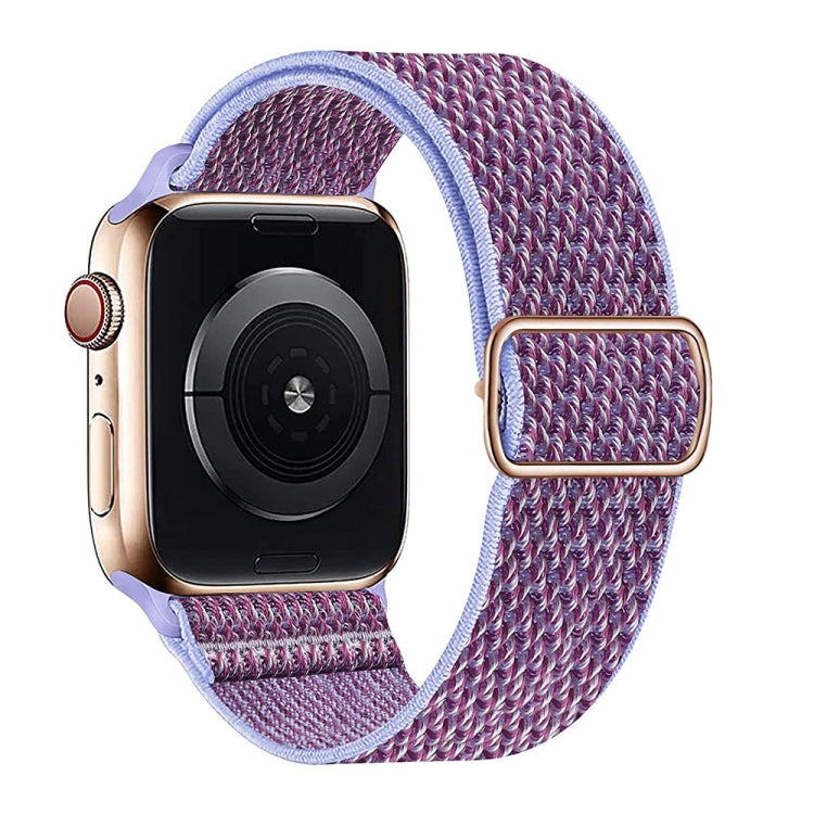 Bracelet en nylon texturé en W pour Apple Watch Series 7 41 mm / 6&SE&5&4 40 mm / 3&2&1 38 mm, 7 45 mm / 6&SE&5&4 44 mm / 3&2&1 42 mm