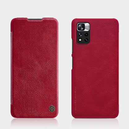 NILLKIN QIN Series Crazy Horse Texture Leather Phone Case, For Xiaomi Redmi Note 11 5G / 11T 5G / Poco M4 Pro 5G / 11S 5G