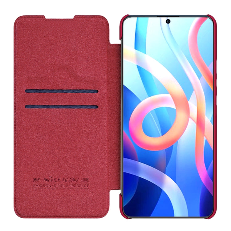 NILLKIN QIN Series Crazy Horse Texture Leather Phone Case, For Xiaomi Redmi Note 11 5G / 11T 5G / Poco M4 Pro 5G / 11S 5G